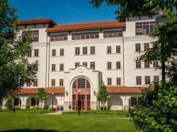 exterior view of the Feliciano School of Business